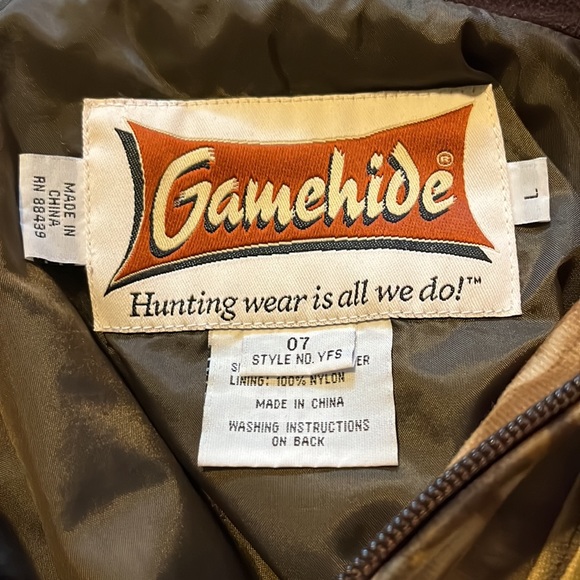 Gamehide SZ L unisex pullover half zip camo fleece. Preowned, great condition. - Picture 5 of 7